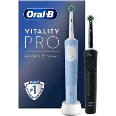 "Oral-B Vitality Pro Duo Black - Ultimate Clean & Refresh for Healthy Smiles!"